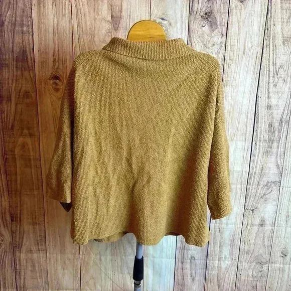 Madewell Holmen Button Up Sweater Camel Brown Size L - Picture 7 of 7